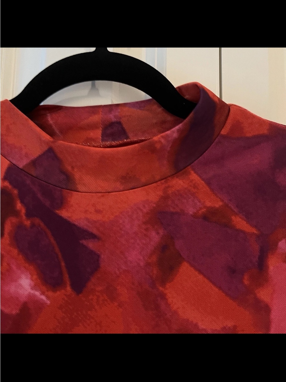 π PRETTYGARDEN Large Floral Mesh Mock Neck Long Sleeve Top NWT - Picture 4 of 6